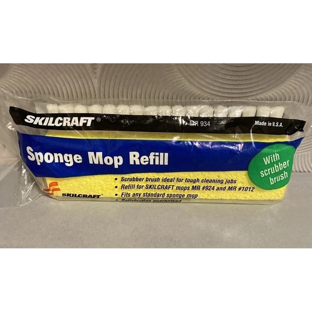 NIP‎ SKILCRAFT Sponge Mop Refill MR934 Fits Mop MR #924 And MR #1012